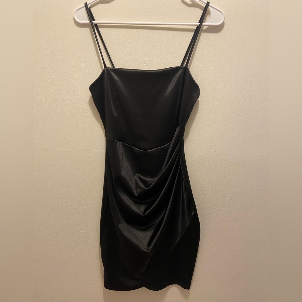 Windsor Satin Wrapped Mini Dress